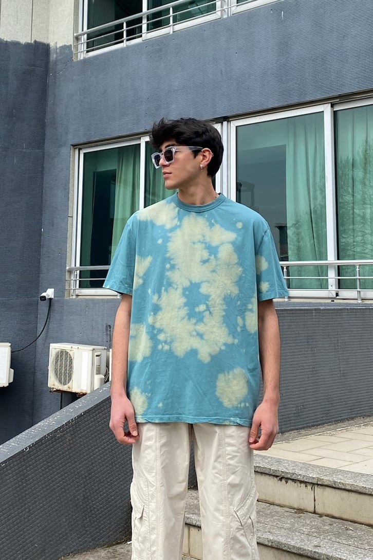 Double Color Tie-Dye Oversize Tee