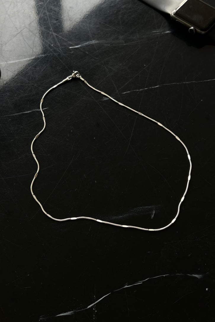 Double Flat Chain Zincir Kolye