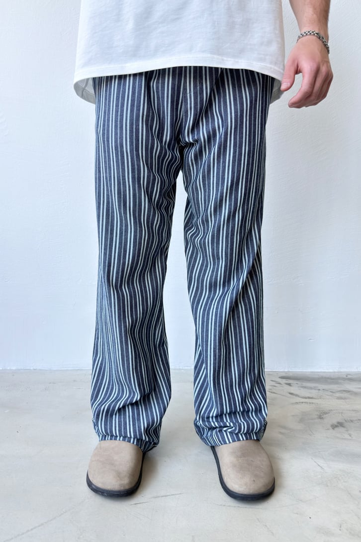 Double Line Beli Lastikli Pantolon