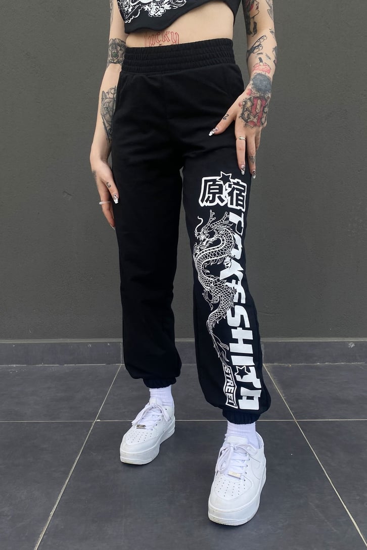 Dragon Baskılı Jogger Eşofman