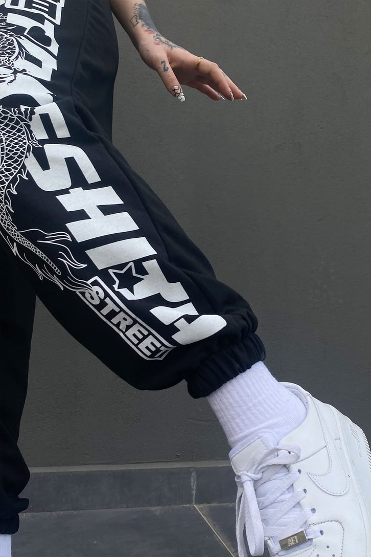 Dragon Baskılı Jogger Eşofman