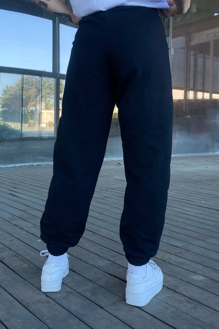 Dream Baskılı Siyah Sweatpant