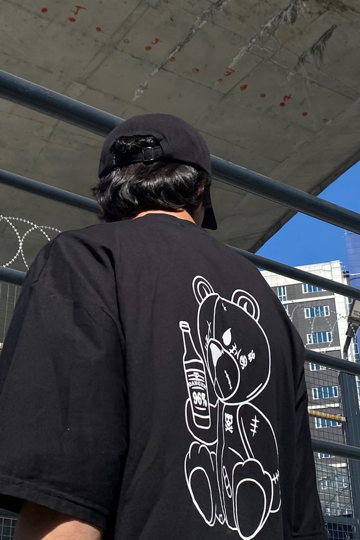 Drifter Teddy Baskılı Oversize Tshirt