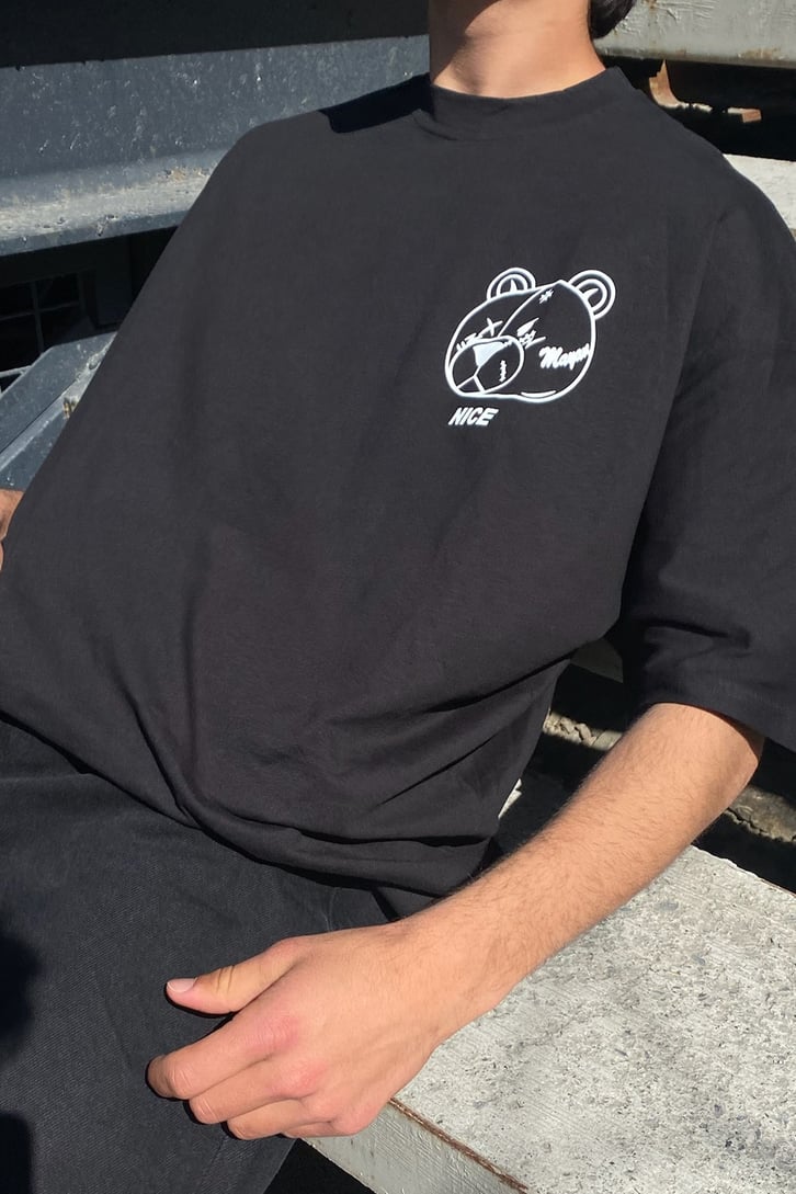 Drifter Teddy Baskılı Oversize Tshirt