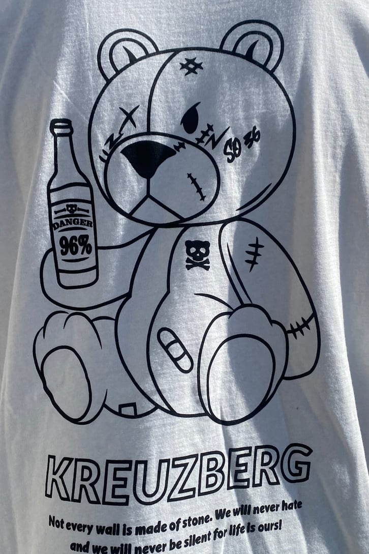 Drifter Teddy Baskılı Oversize Tshirt