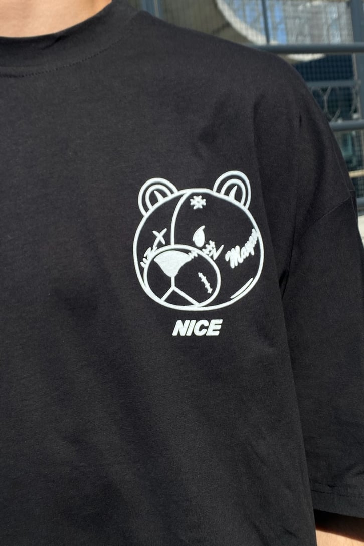 Drifter Teddy Baskılı Oversize Tshirt