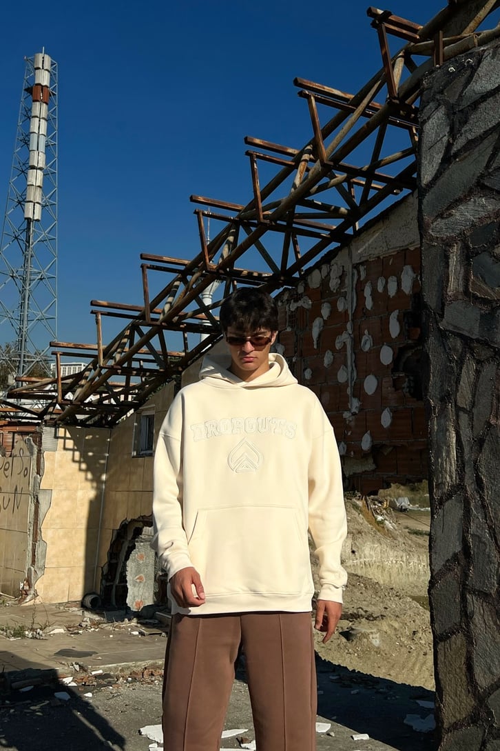 Dropouts Nakışlı Oversize Sweatshirt