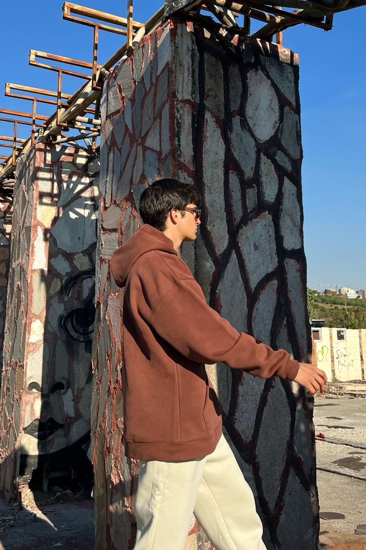 Dropouts Nakışlı Oversize Sweatshirt