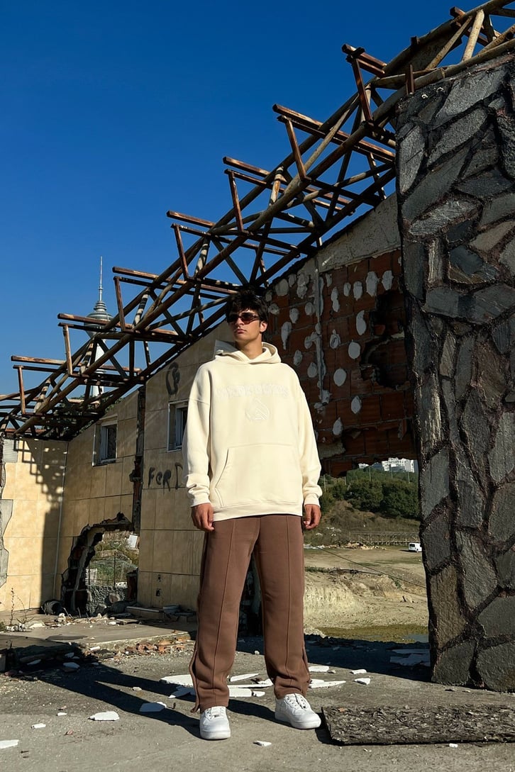 Dropouts Nakışlı Oversize Sweatshirt