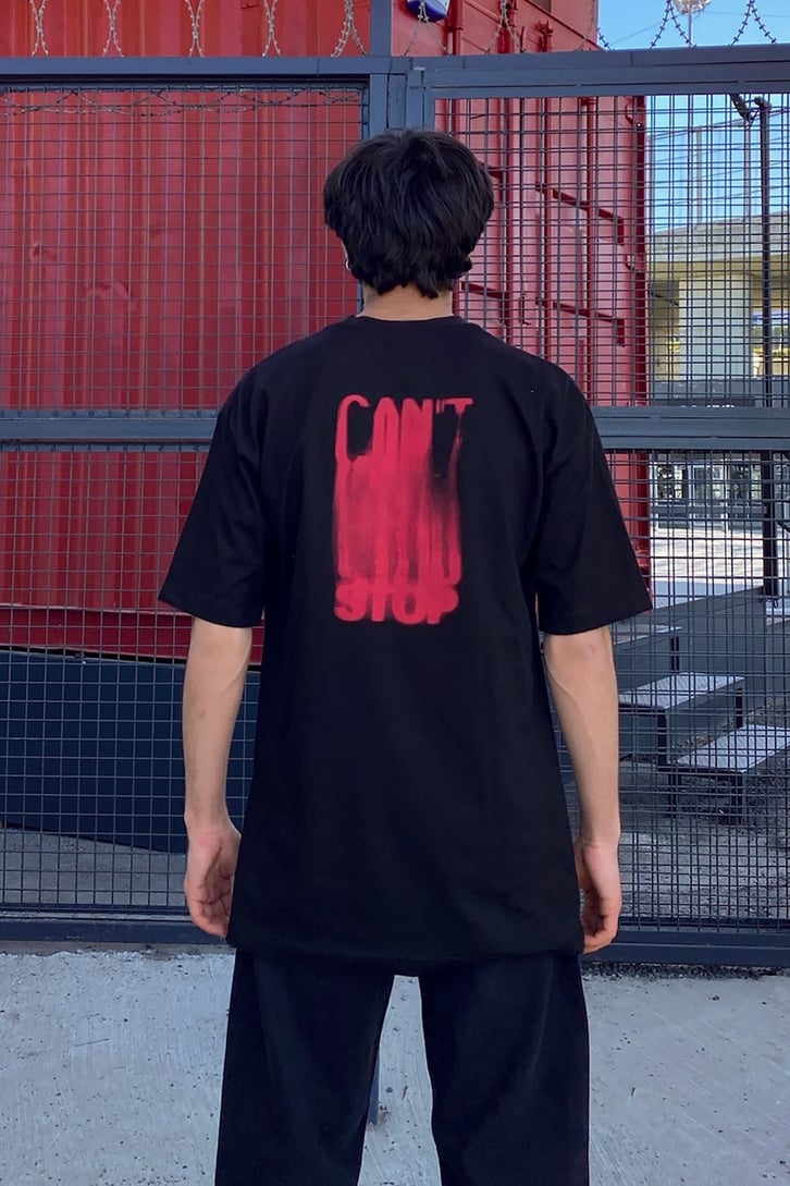 Drown Baskılı Oversize Tshirt