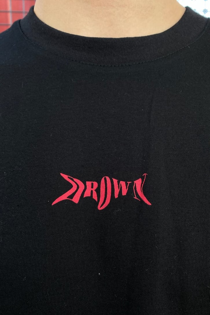 Drown Baskılı Oversize Tshirt