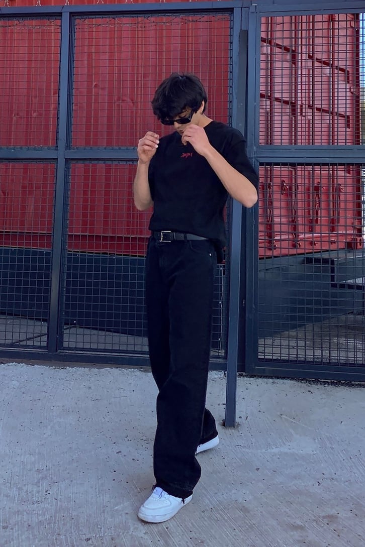Drown Baskılı Oversize Tshirt