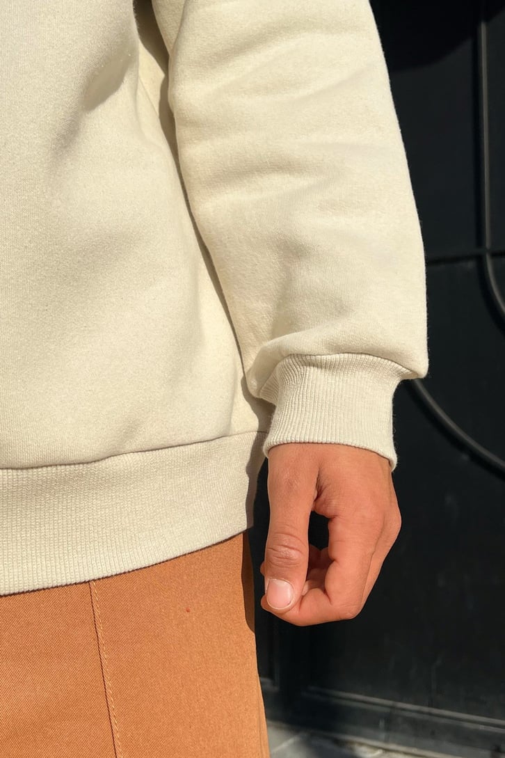 DSGN Studios Nakışlı Half-Zip Sweatshirt