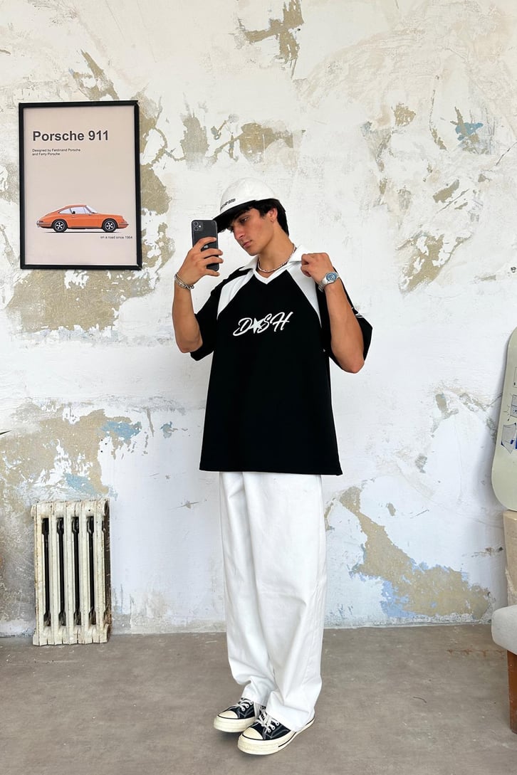 DSH 18 Polo Yaka Oversize Tişört