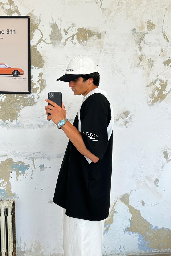 DSH 18 Polo Yaka Oversize Tişört