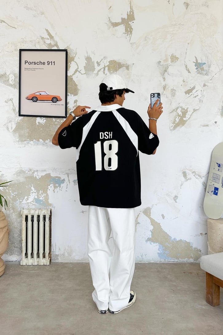 DSH 18 Polo Yaka Oversize Tişört