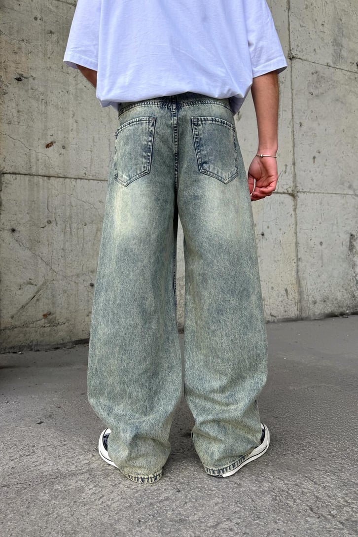 Efektif Detaylı Baggy Jean