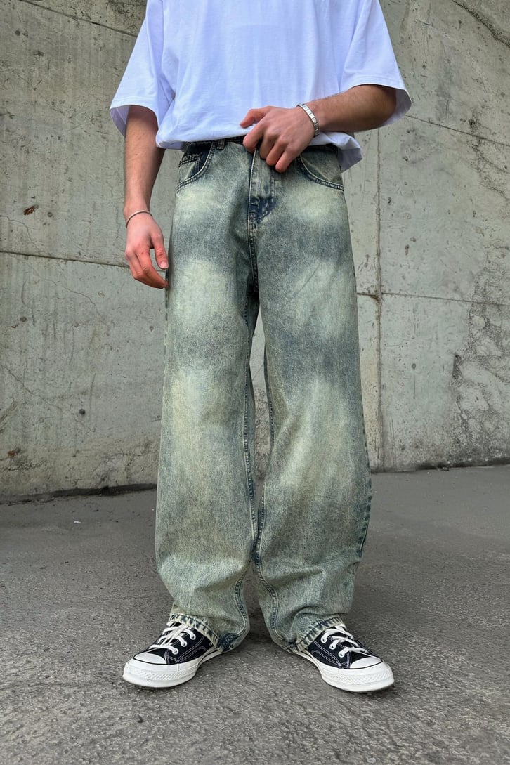 Efektif Detaylı Baggy Jean