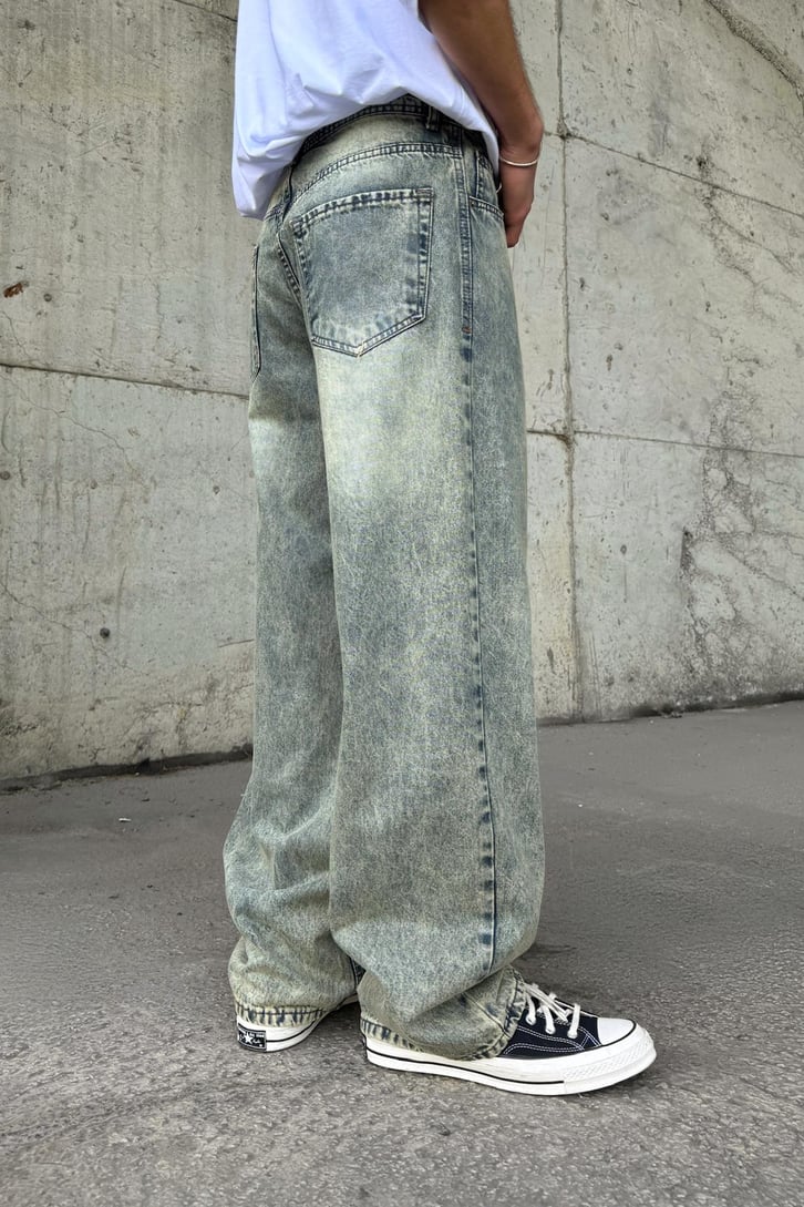 Efektif Detaylı Baggy Jean