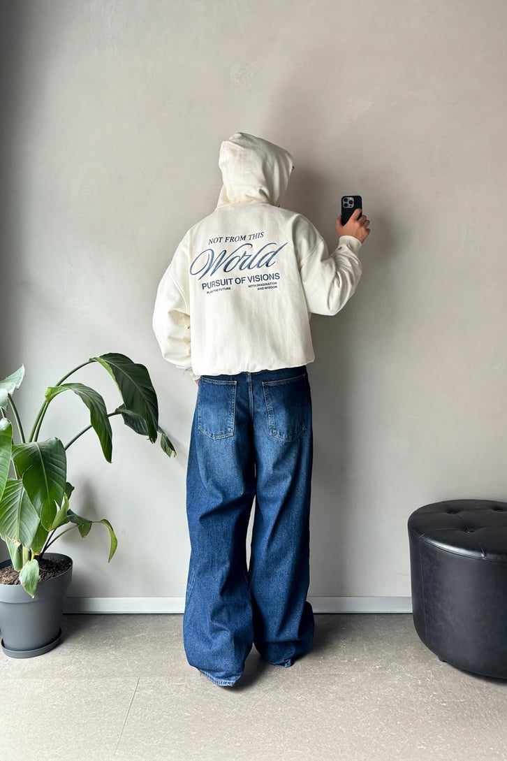Eightyfive Baskılı Oversize Hoodie