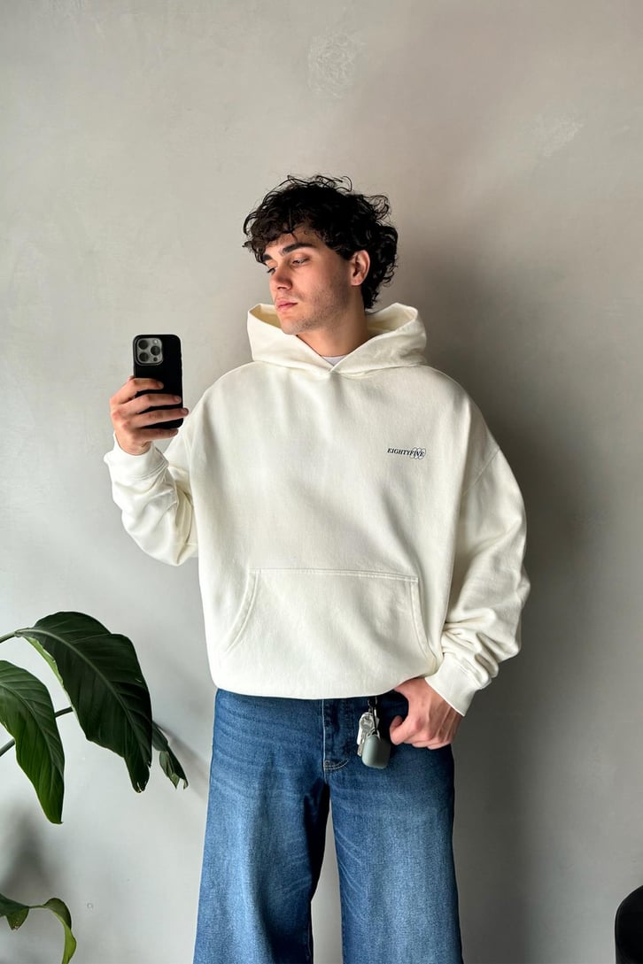 Eightyfive Baskılı Oversize Hoodie