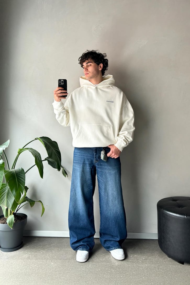 Eightyfive Baskılı Oversize Hoodie