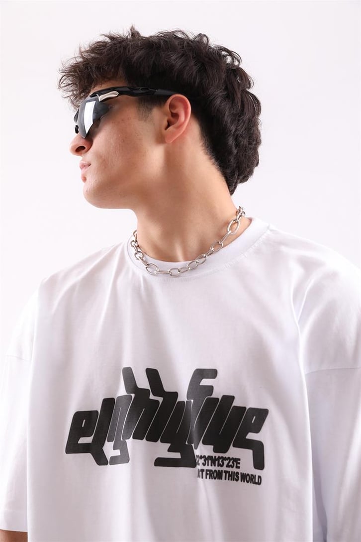 Eightyfive Baskılı Oversize Tshirt