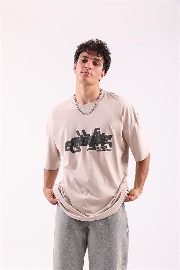 Eightyfive Baskılı Oversize Tshirt