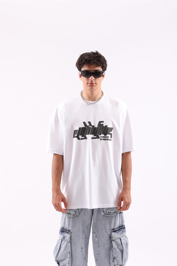 Eightyfive Baskılı Oversize Tshirt