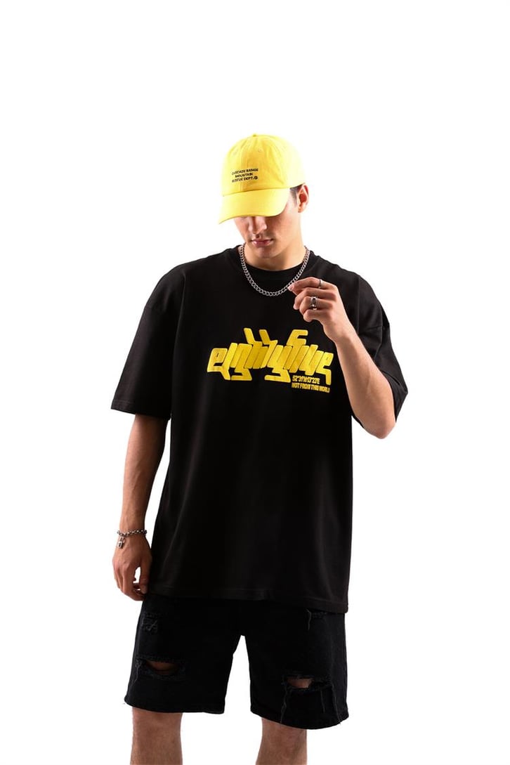 Eightyfive Baskılı Oversize Tshirt