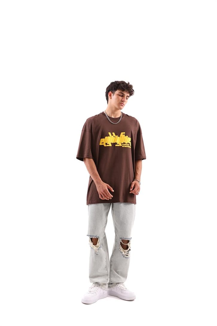 Eightyfive Baskılı Oversize Tshirt