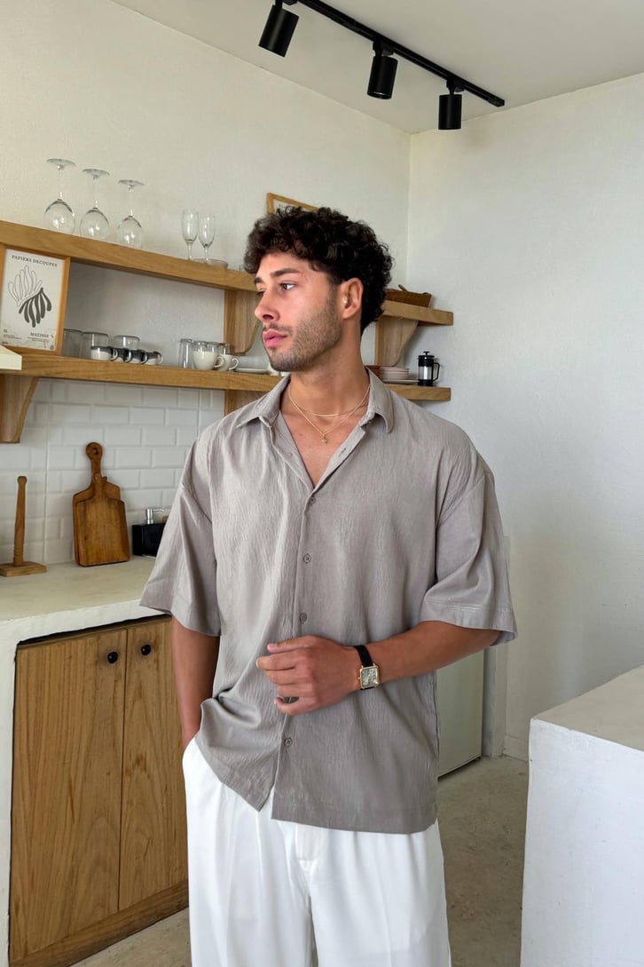 Ekstra Rahat Kısa Kol Gömlek