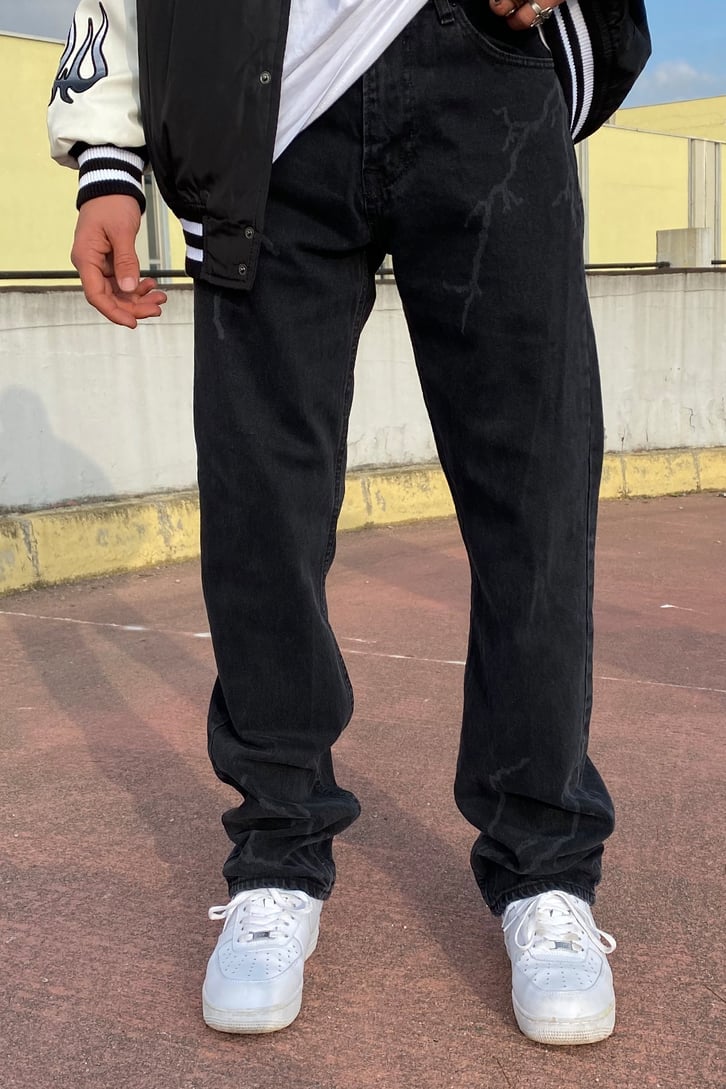 ELEKTRİK BASKILI BAGGY JEAN