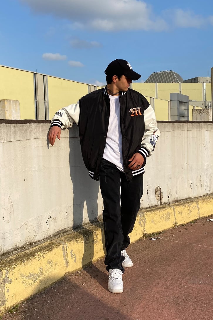 ELEKTRİK BASKILI BAGGY JEAN