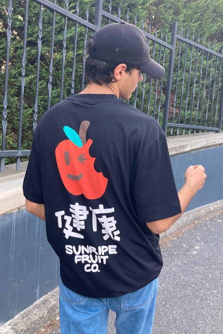 ELMA BASKILI OVERSIZE TSHIRT