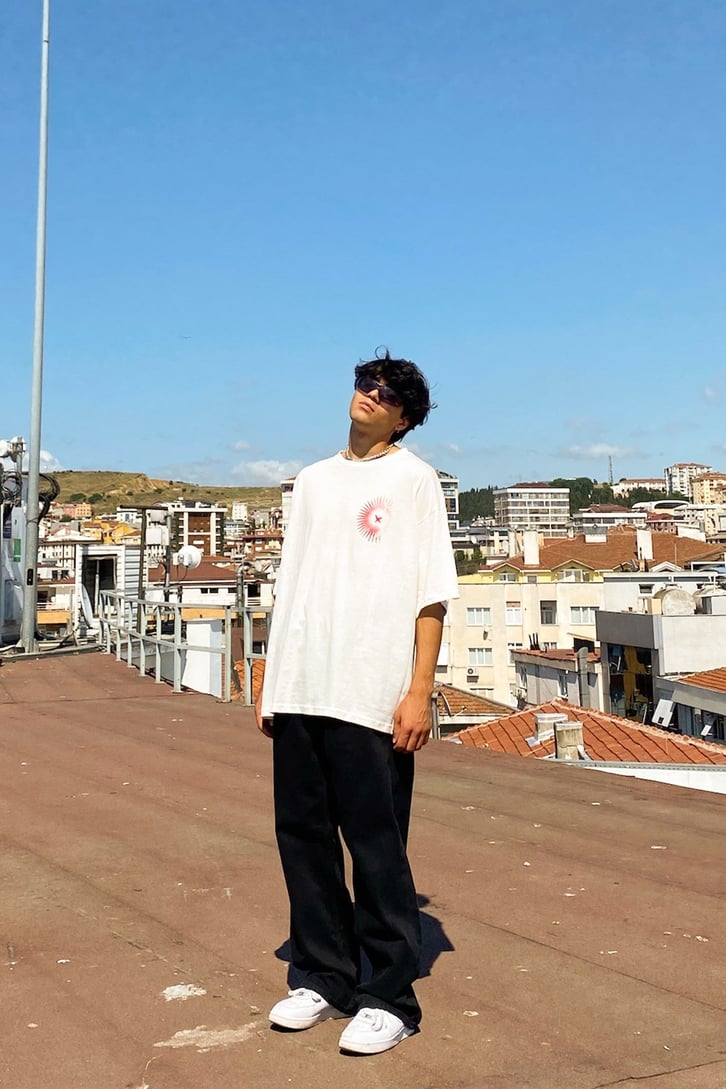 Endless Sırt Baskılı Oversize Tshirt