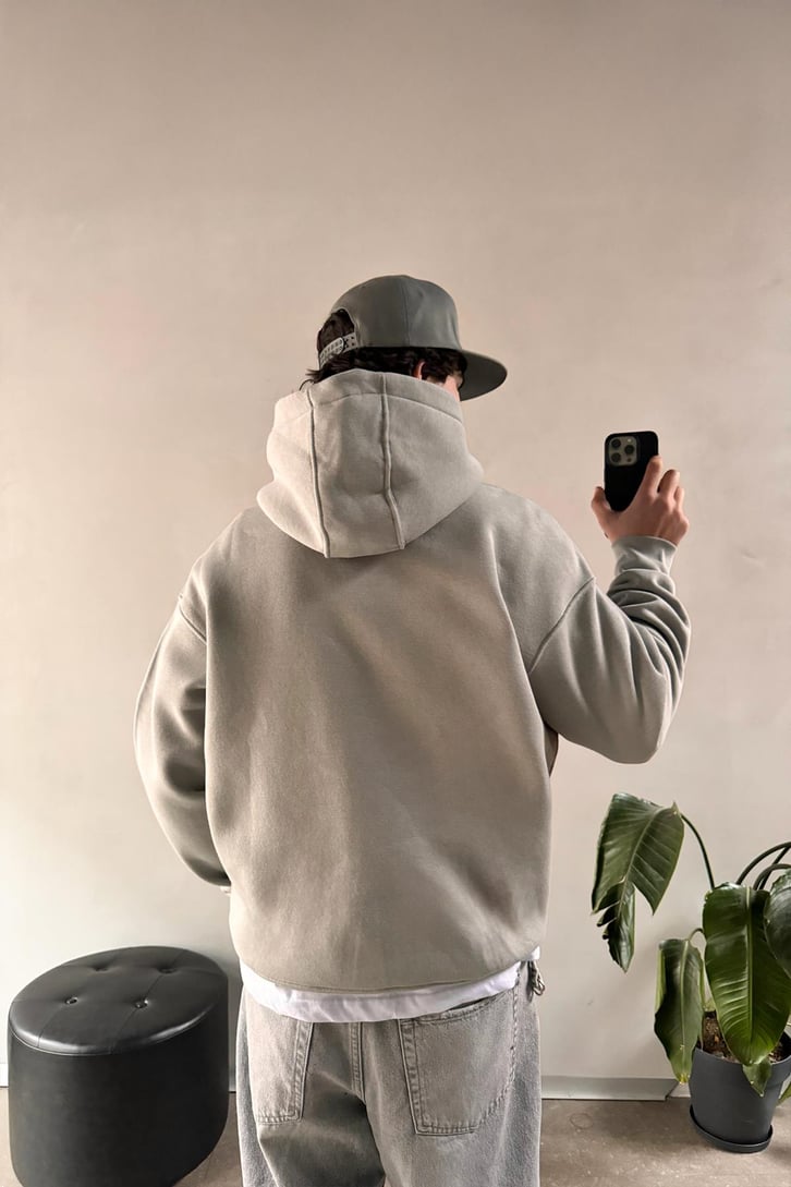 Energy 25Twelve Nakışlı Düğme Detay Hoodie