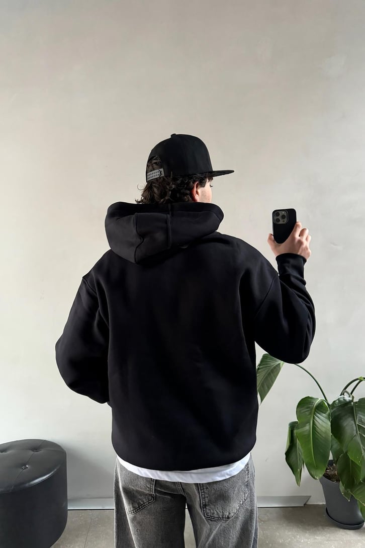 Energy 25Twelve Nakışlı Düğme Detay Hoodie