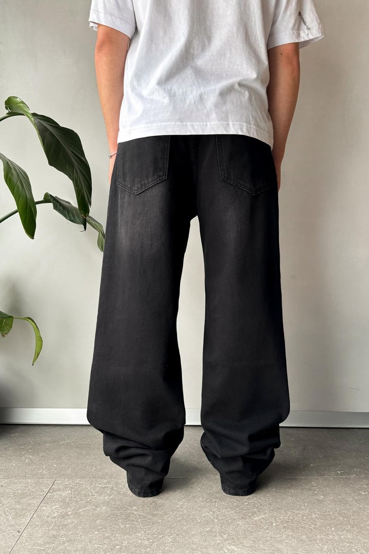 Eskitme Detay Baggy Jean