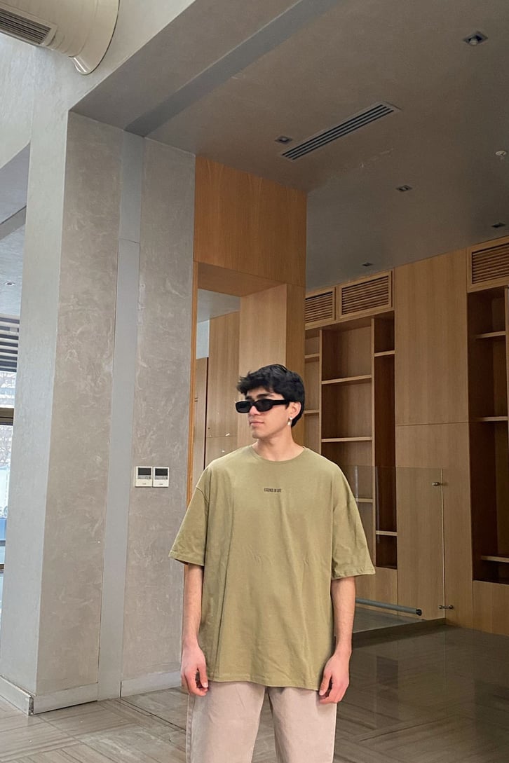 Essence Of Life Printed Oversize Tshirt