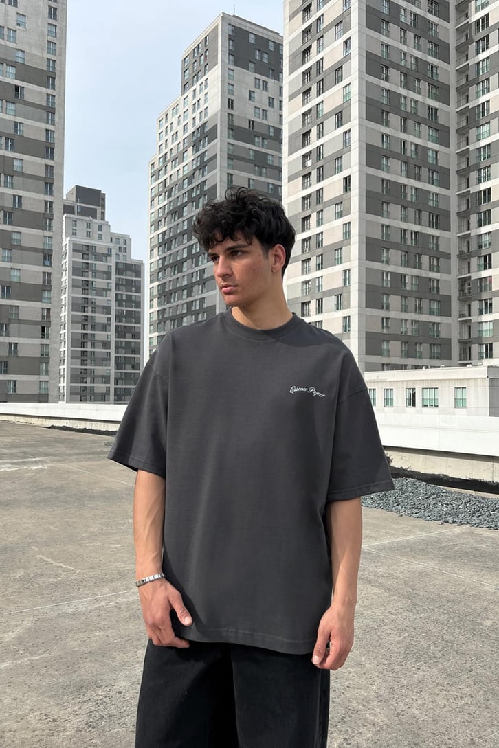 Essence Project Füme Oversize Tişört