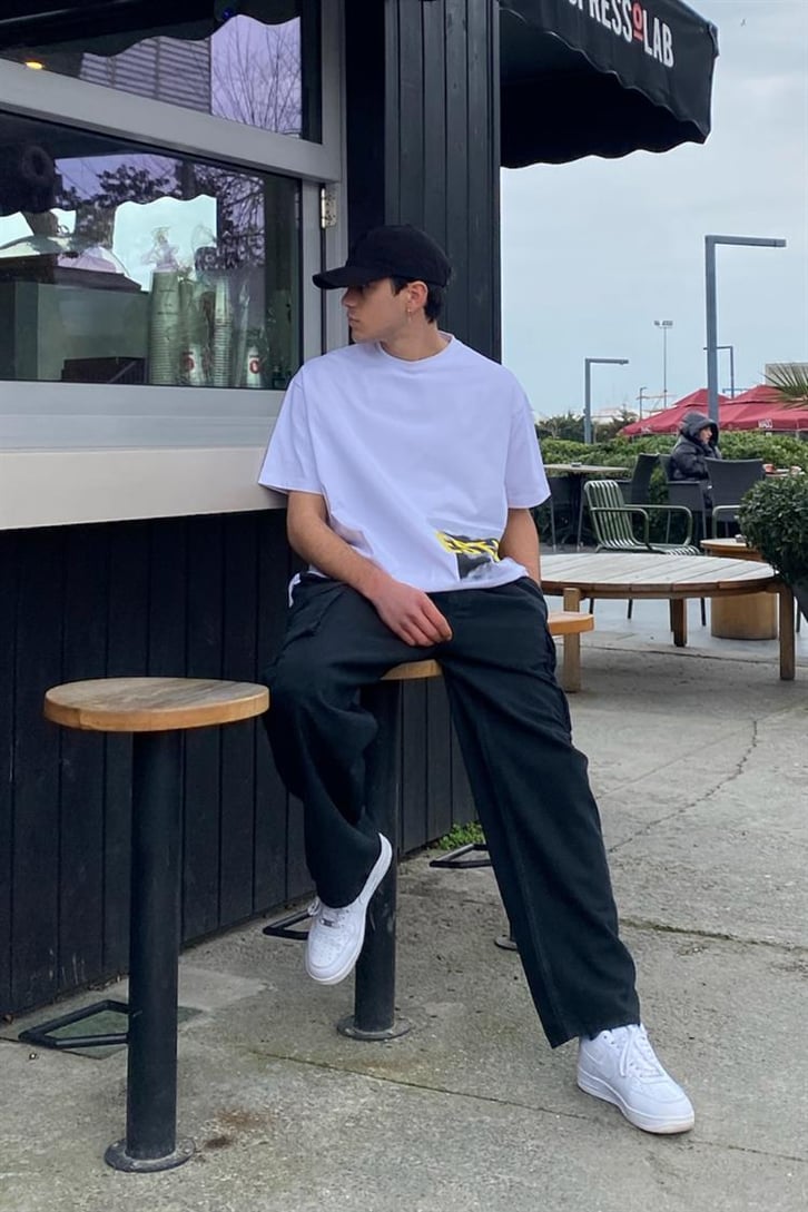 Est.M Oversize Printed Tişört