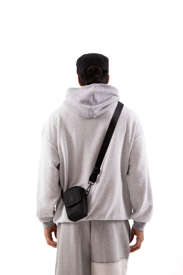 Eternity Project Baskılı Gri Oversize Hoodie