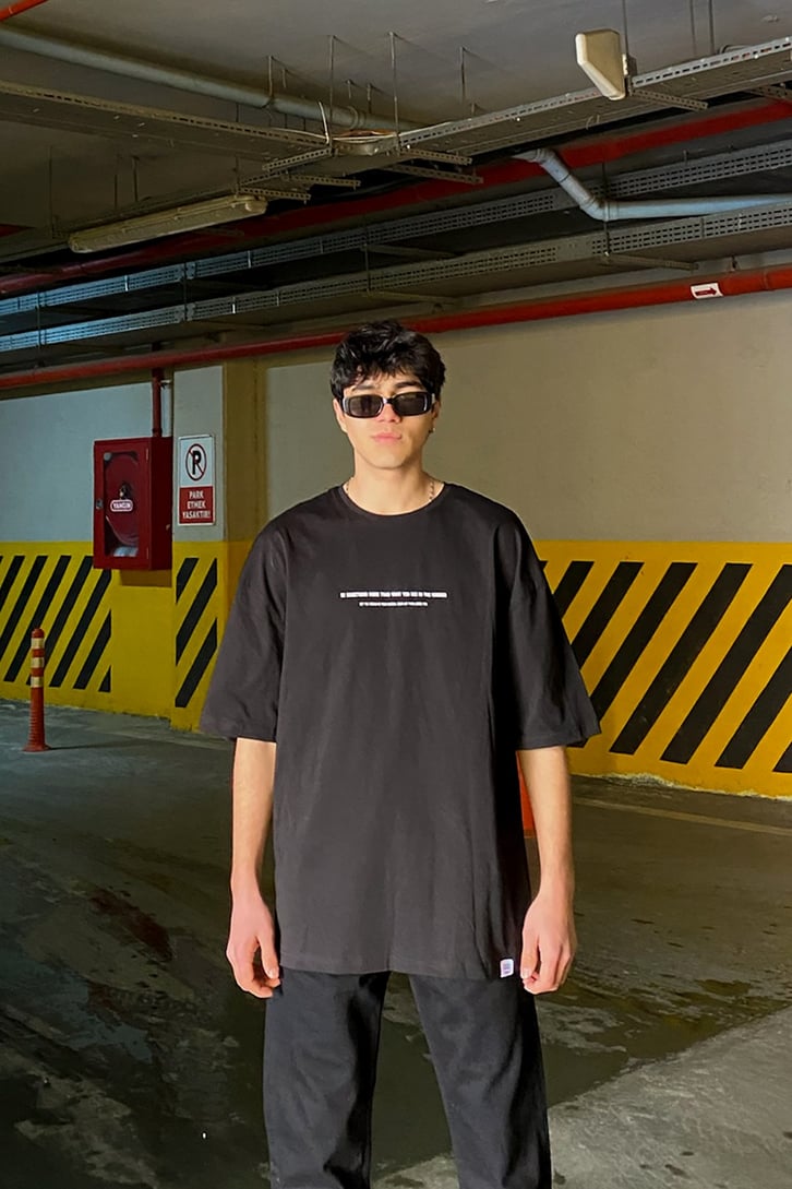 Ethnic Pattern Oversize Printed Tee