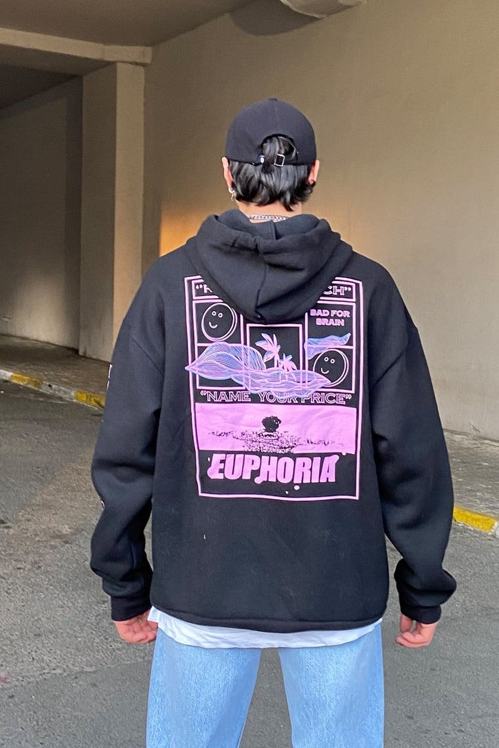Euphoria Oversize Printed Hoodie