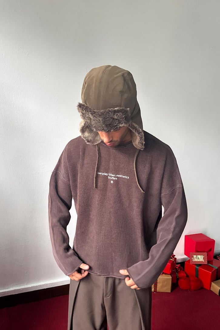Everyday Baskılı Crop Sweatshirt