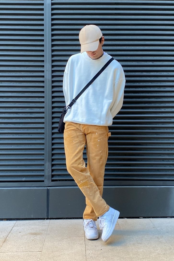 Extra Oversize Premium Ecru Sweatshirt