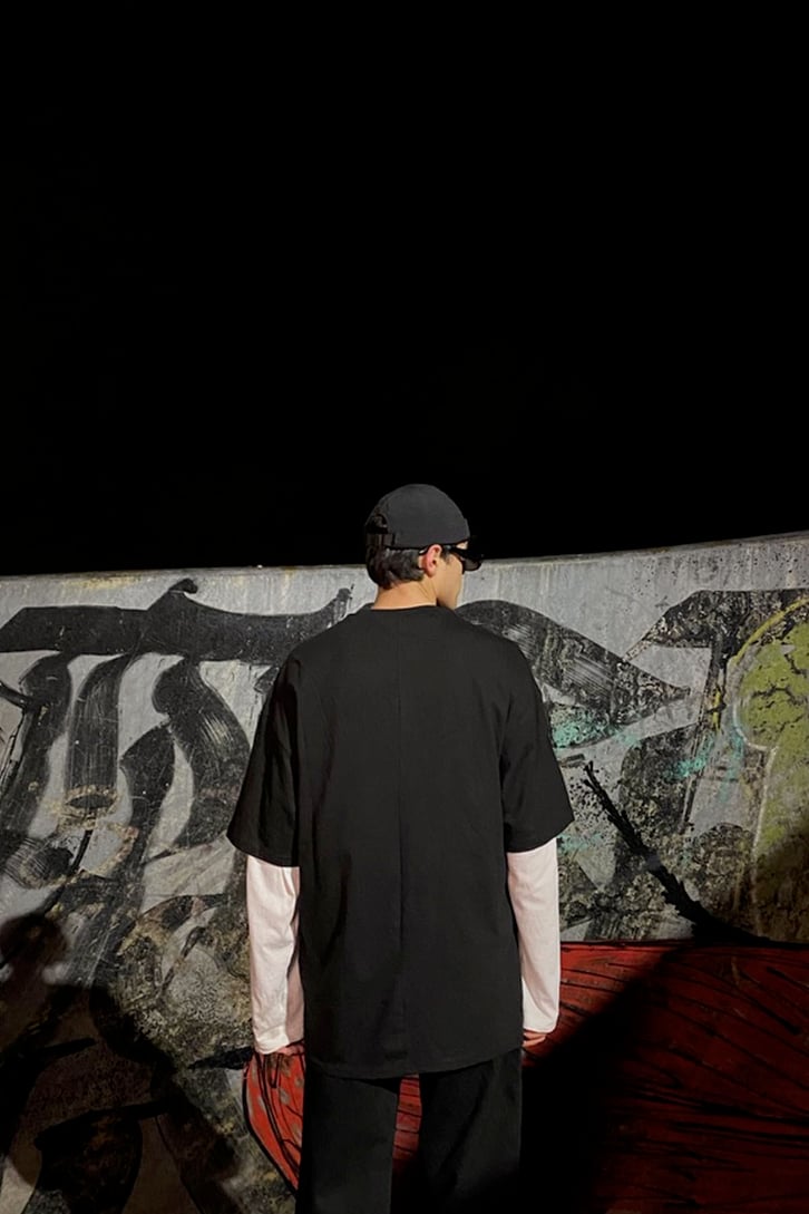 Fade To Black Printed Oversize Tshirt
