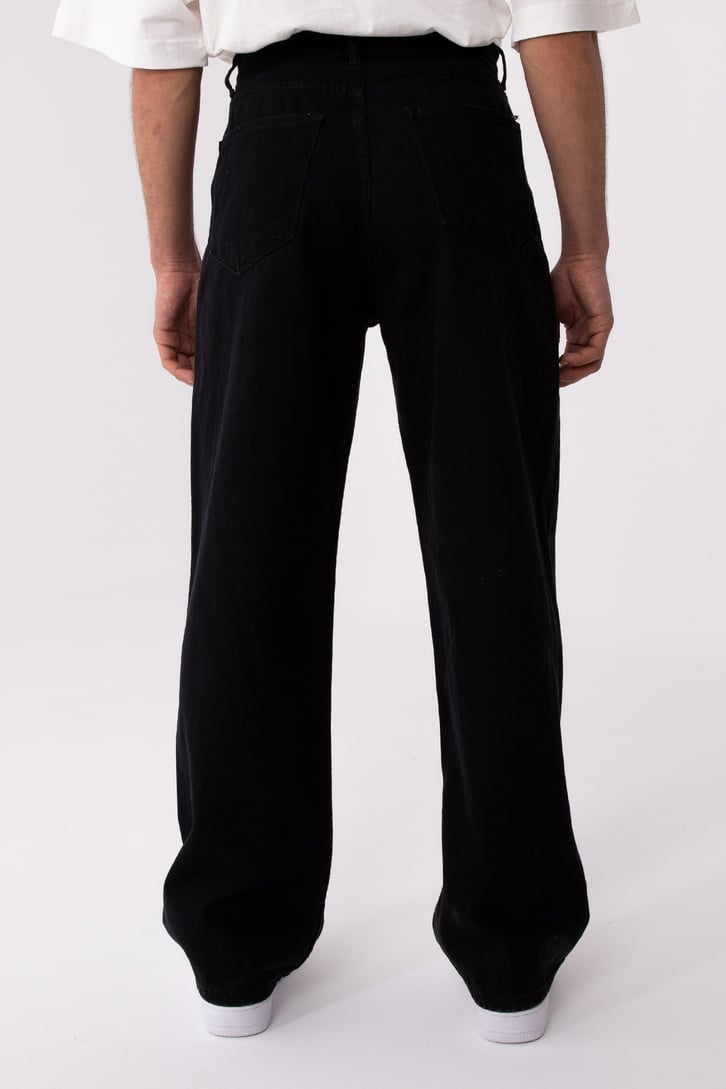 FC1 Blaze Black Printed Baggy Jean