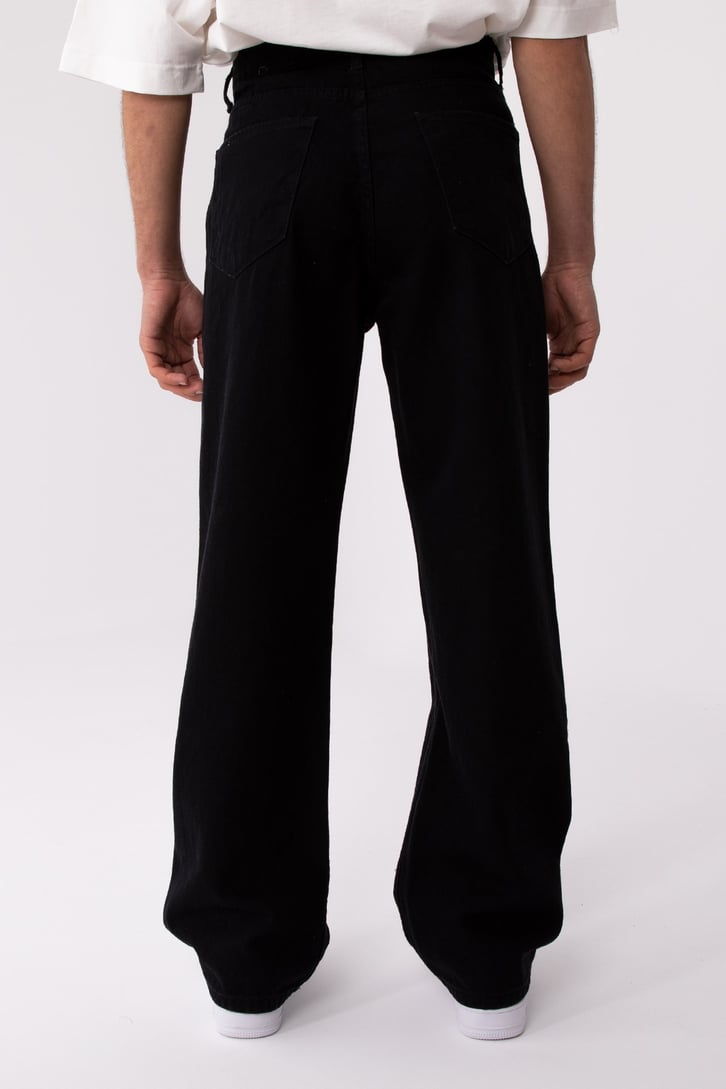 FC1 Ethnic Black Printed Baggy Jean